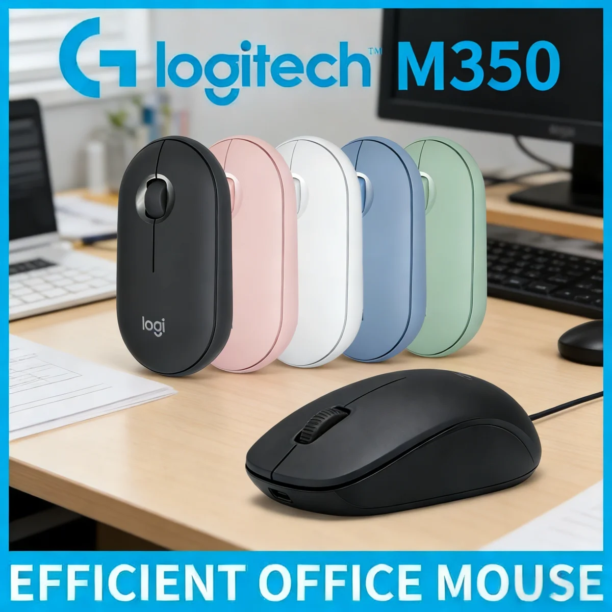 

Легкий шедевр Logitech M350 Fusion Engine, эргономичная беспроводная мышь MX3S, +M330/M280/M221 для комфортного использования геймерами, не вызывающая усталости от пота