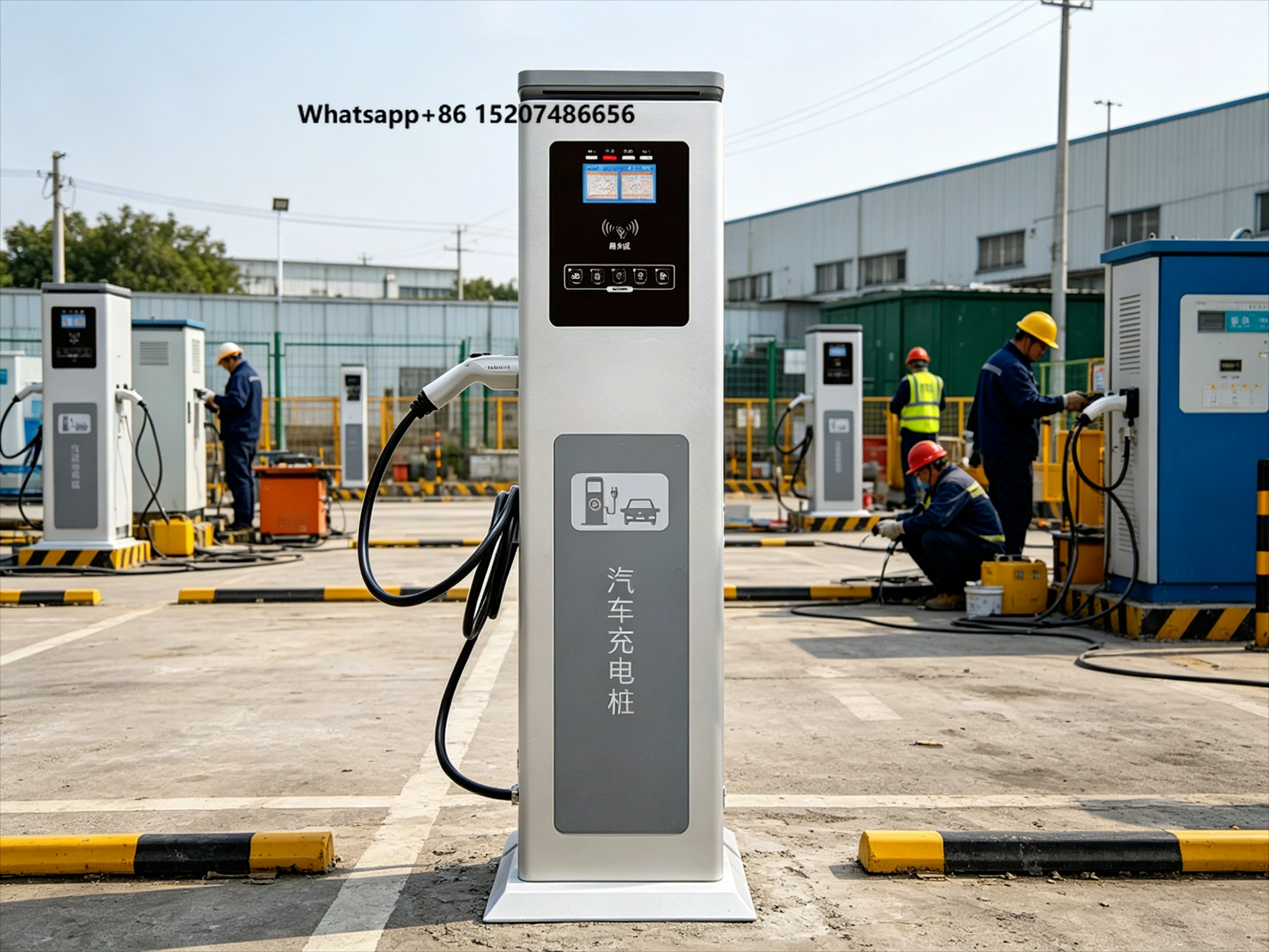 High Effective Charging Station DC, Car Charging Pile Intelligent Timing Charging Mode Custom Working Hours Setting