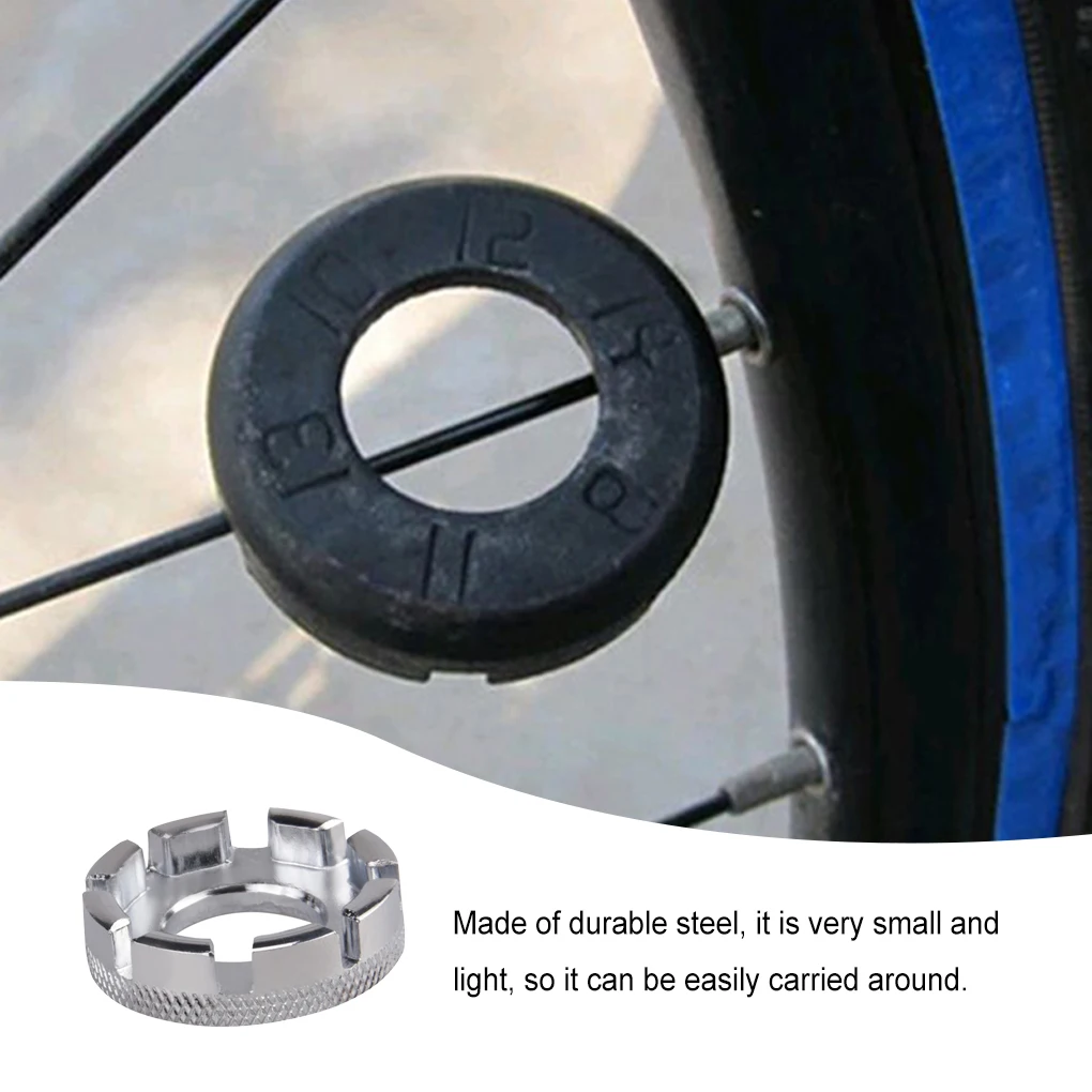 Mini bicicleta 8 vias chave de sulco ajustador estrada duro aço carbono peças reposição kit ferramenta para ajustar prata