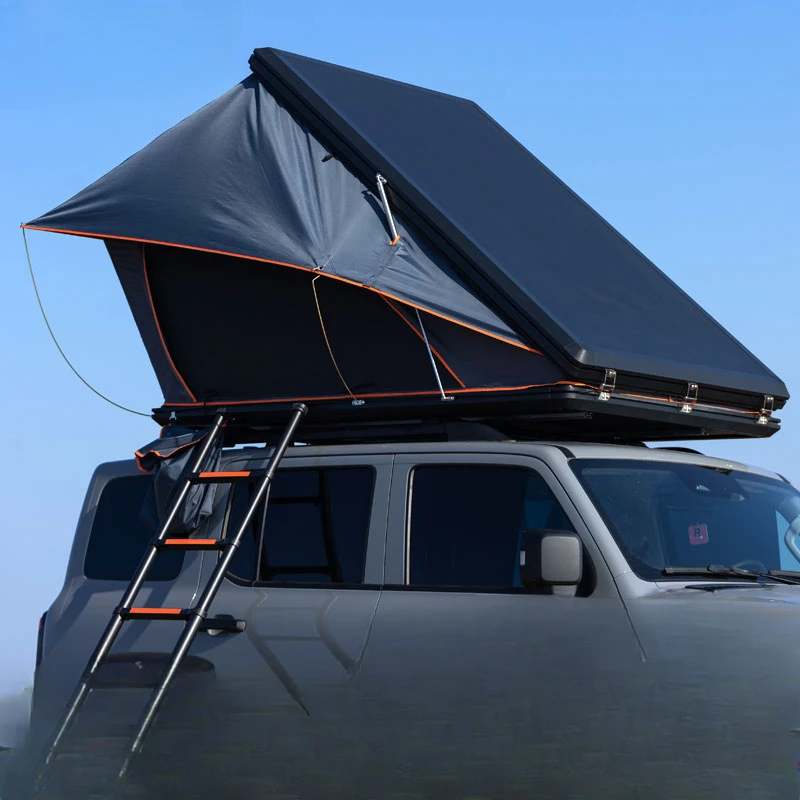 

Roof Tent Triangle Automatic Self Driving Tour Outdoor Folding Car Pickup Off Road SUV Car Hardshell Touring Bed