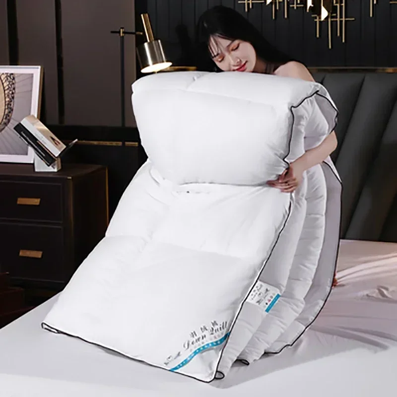 1pcs Duvet Winter Warm Quilts Dekbed Insert Deken Filler 220*240 Zware Ganzendons Dekbed Koning Koningin Twin Size