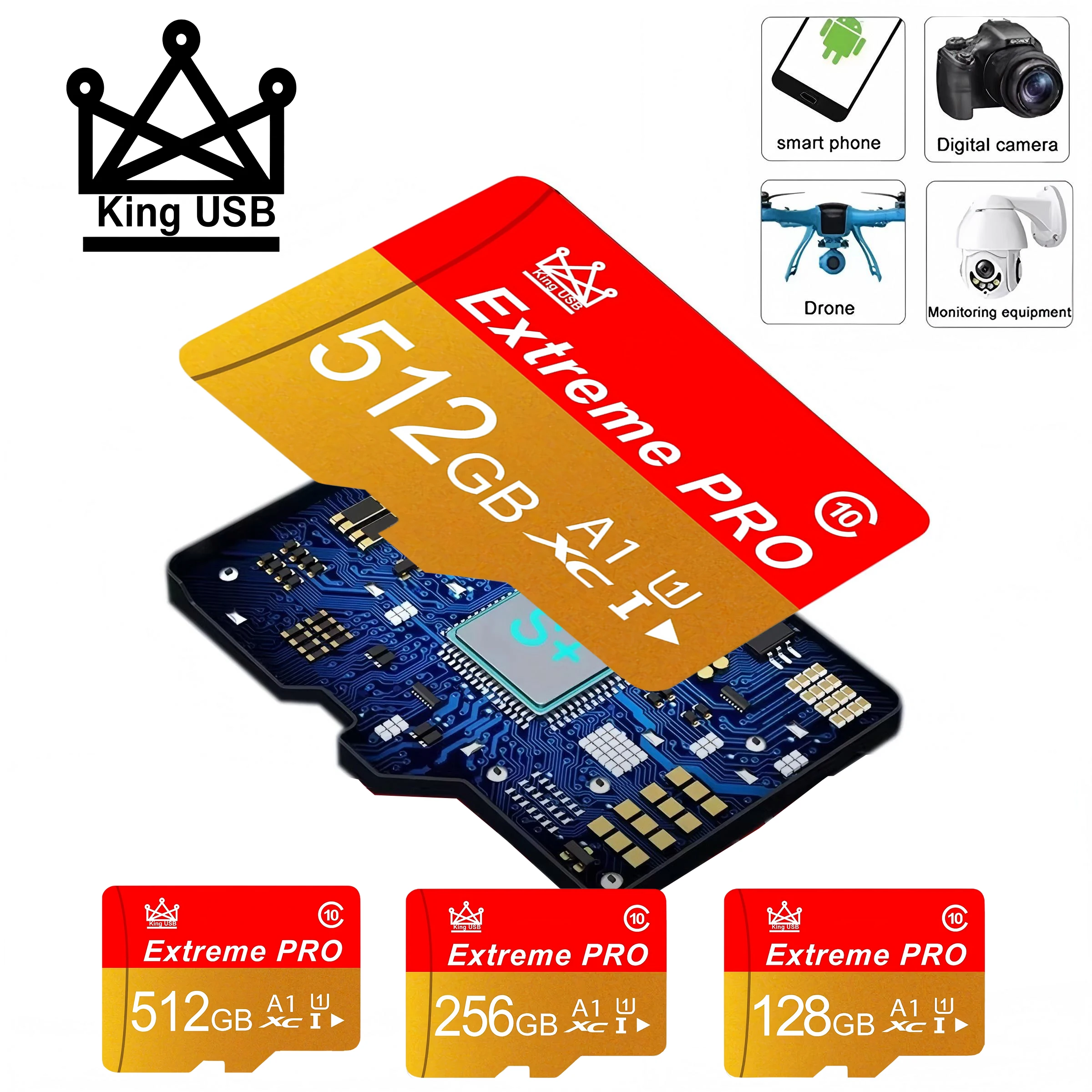 Universal Micro TF SD Card TF Cards Memory Card SD Cards 64GB 32GB 512GB 128GB 256GB Ultra HD Proof for PC Mac Drone Gaming