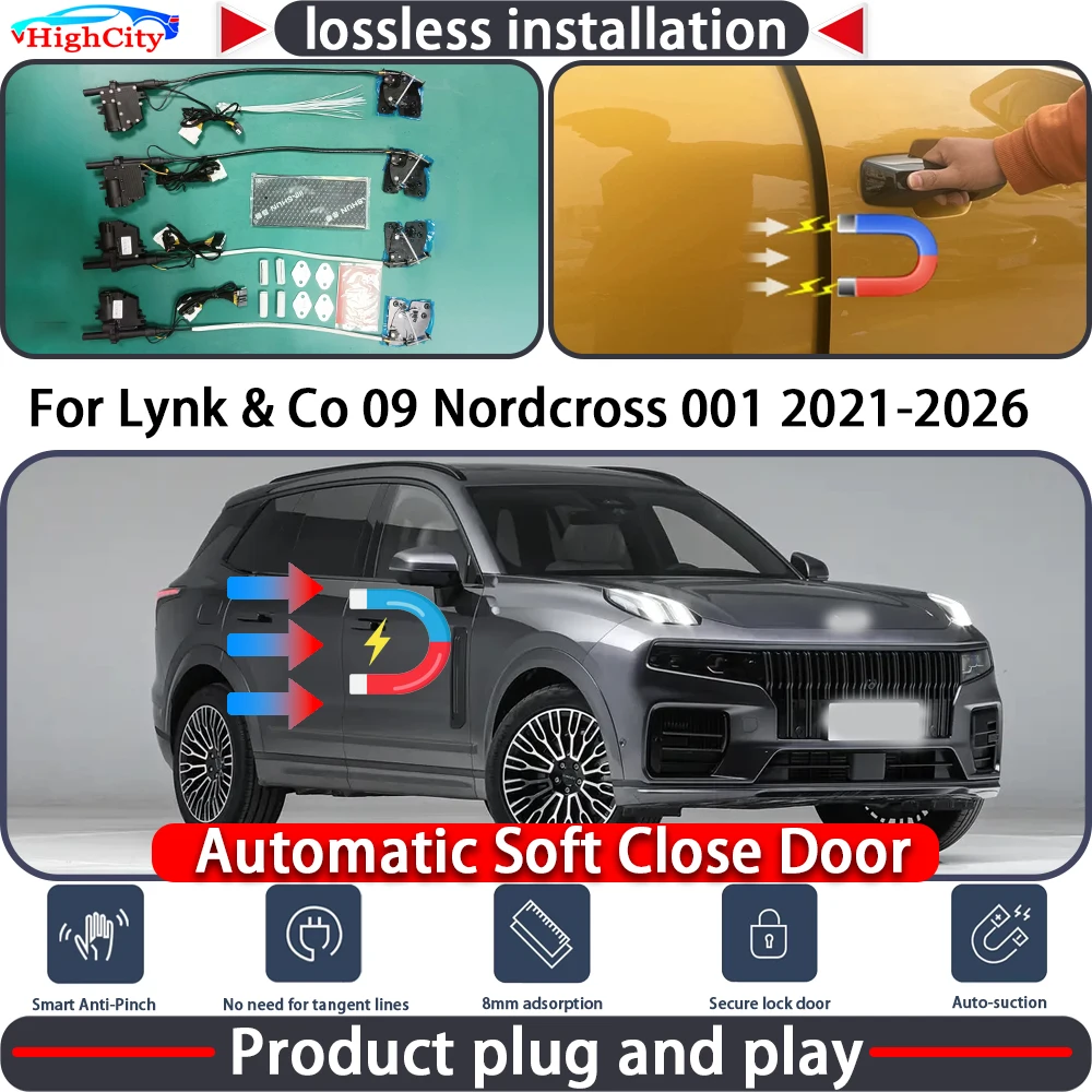 

HighCity Electric Closing Door Lock Actuator for Lynk & Co 09 Nordcross 001 2021-2026 Soft Close Power Latch System Auto Pull