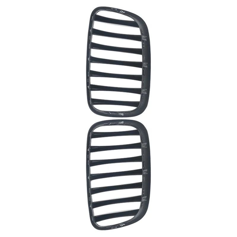 

YWDZ-1 пара передних решеток капота для BMW X5 X6 E70 E71 2007-2013, аксессуары, глянцевый черный 51137157687 51137157688