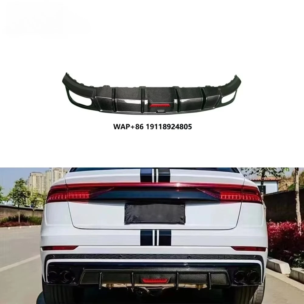 

High Performance Carbon Fiber Rear Diffuser With Led Light For Q8 S Line Sq8 4-door 2021-2022