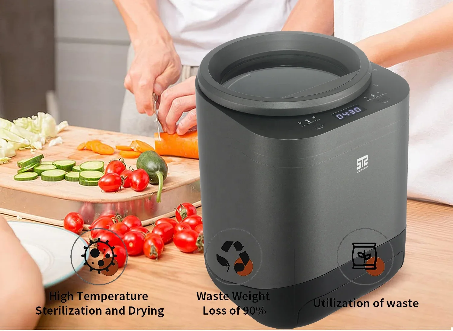 Revolutionary Eco-friendly Kitchen Waste Composter Hot Household Product Electric Innovative Biological Waste Management System