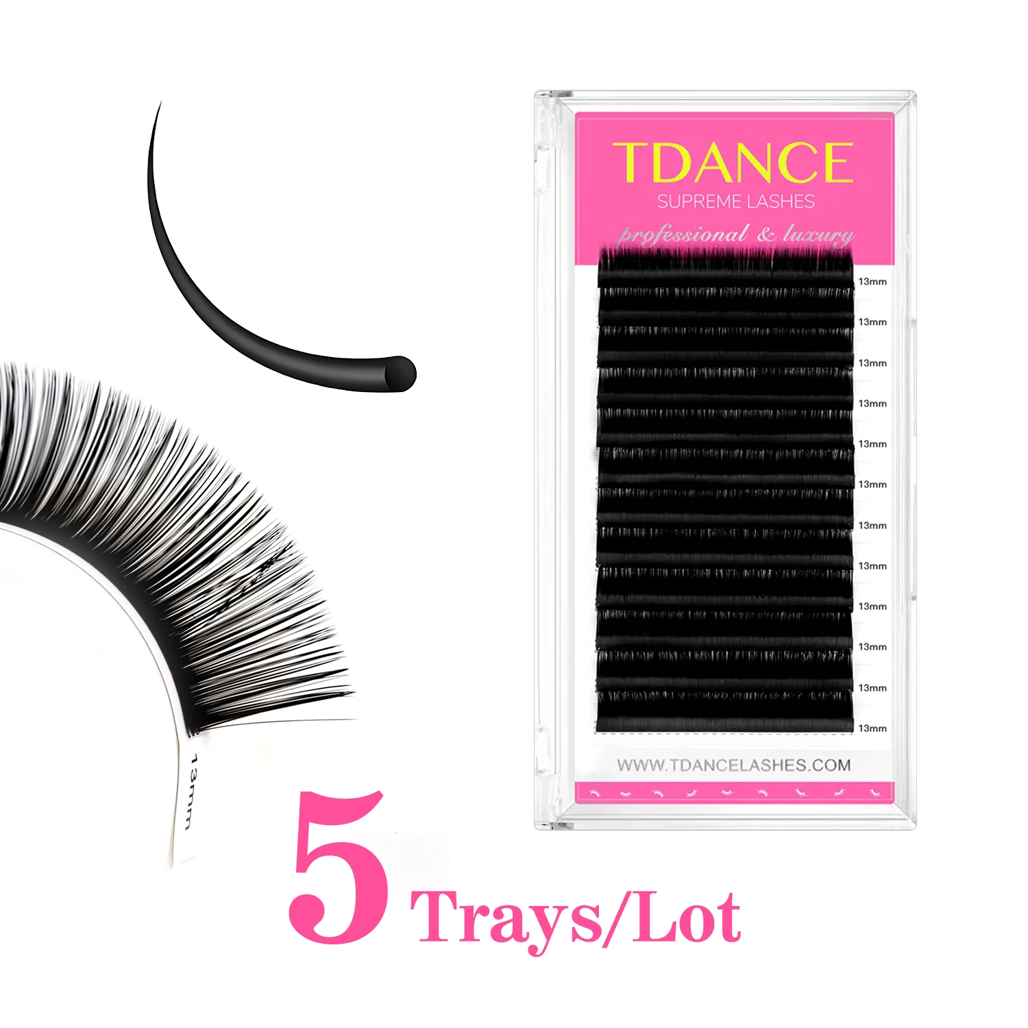 

Накладные ресницы TDANCE, 5 упаковок/лот, 12 рядов, из искусственного меха норки, мягкие, объемные, для наращивания