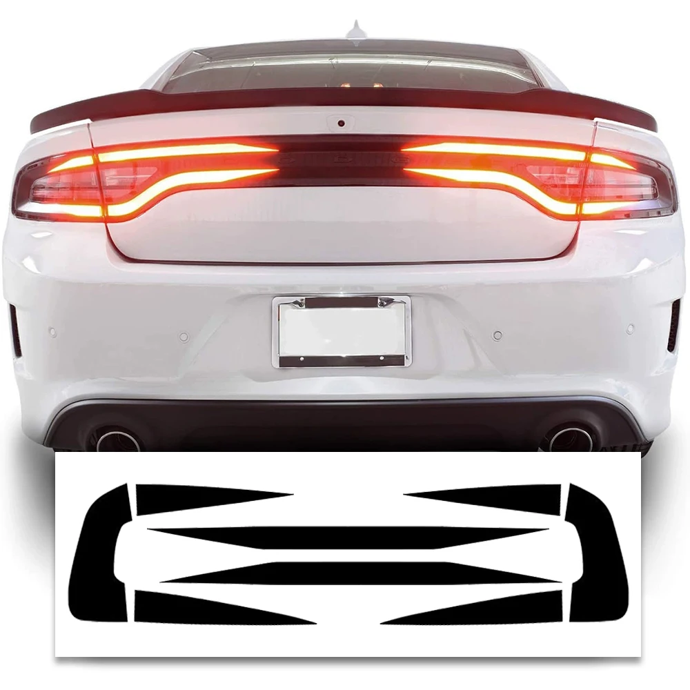 

Black Tail Light Decal Set Race Track Fit for Dodge Charger 2015-2023 Overlay Decal Cover Car Accessories