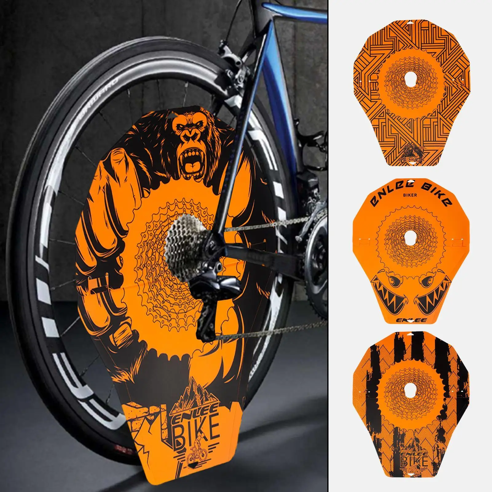 Bike Wash Cover Easy Install Protective Overspray Guard Reusable Washable Anti Pollution Cover for Mountain Bike Bicycle Disc