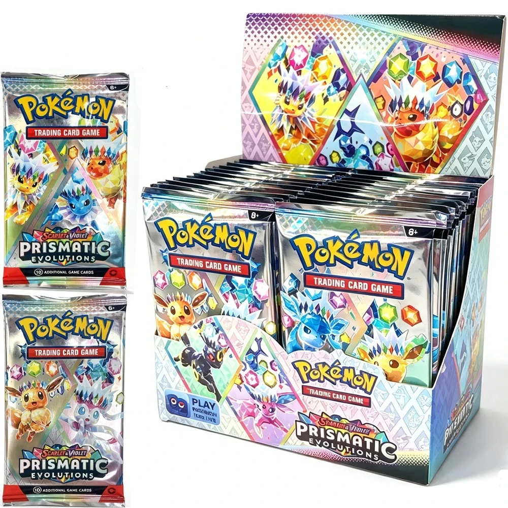 360Pcs Card Prismatic Evolutions PHANTASMAL FLAMES Scarlet Violet 151 Black Bolt English Booster Battle Transaction Card