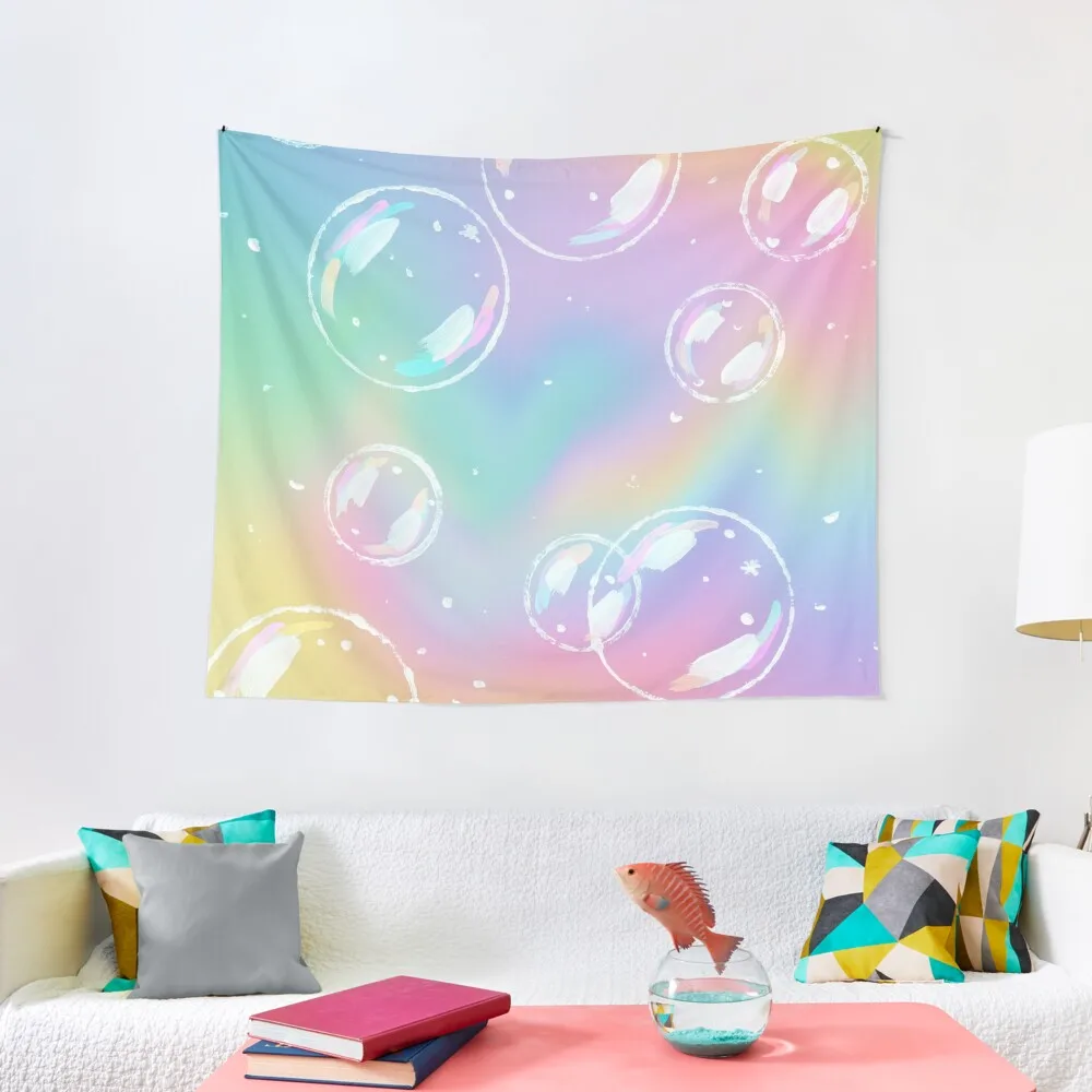 

Cute colorful bubbles acrylic Tapestry Decoration For Rooms Bedroom Organization And Decoration Tapestry