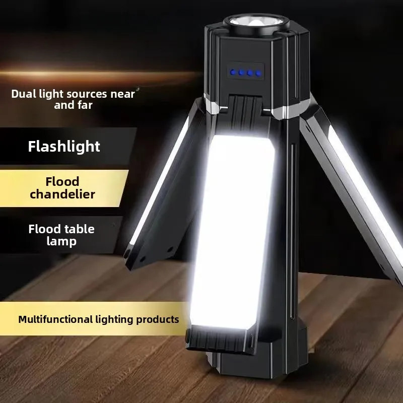 2026 Bendable Deformable USB Rechargeable Flashlight Multi Scene For Camping Stall Home Emergency LED Light