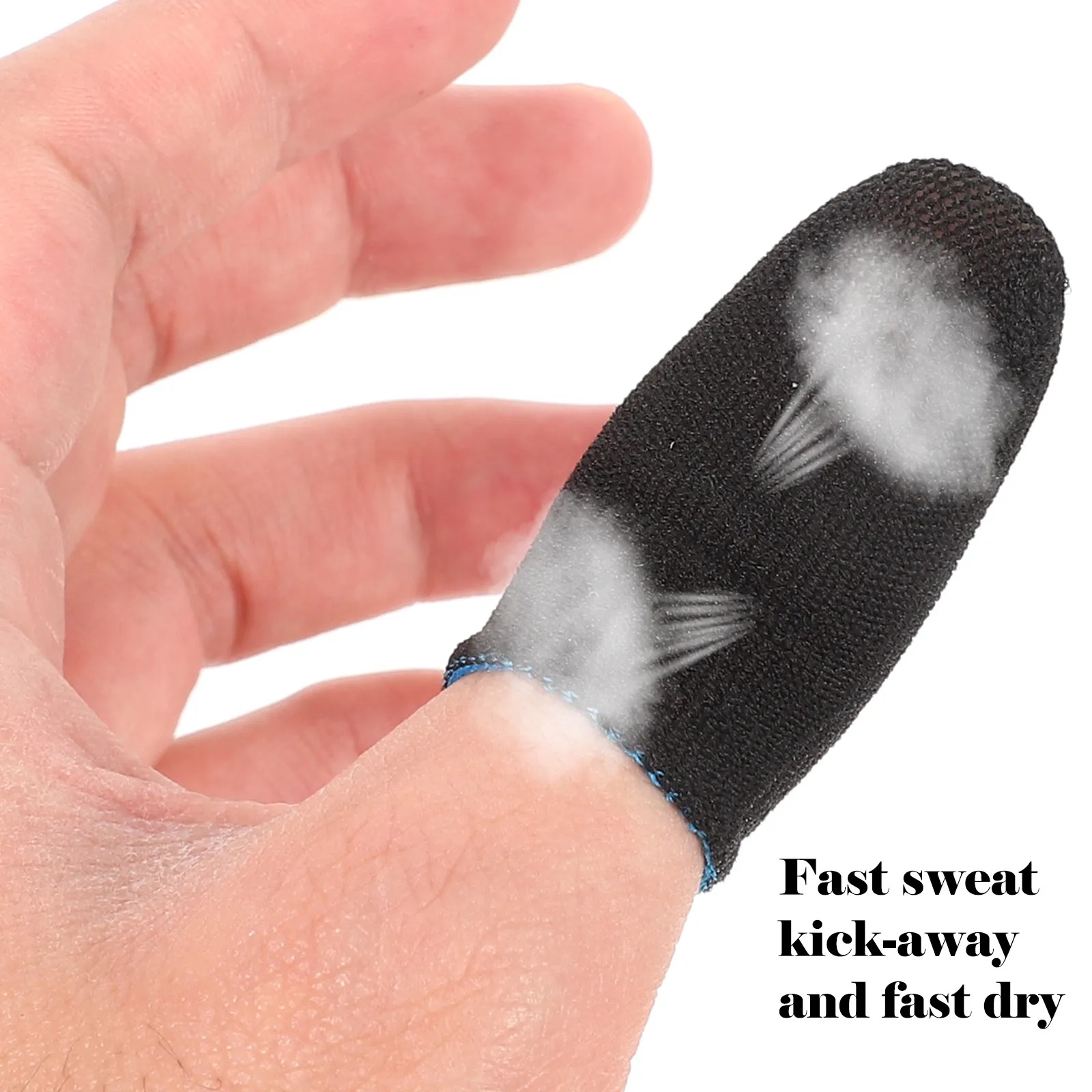 

10Pairs Gaming Finger Sleeve Sweat-Resistant Fast-Drying Thin Comfortable Protector for Phone Games Anti-Friction Cover