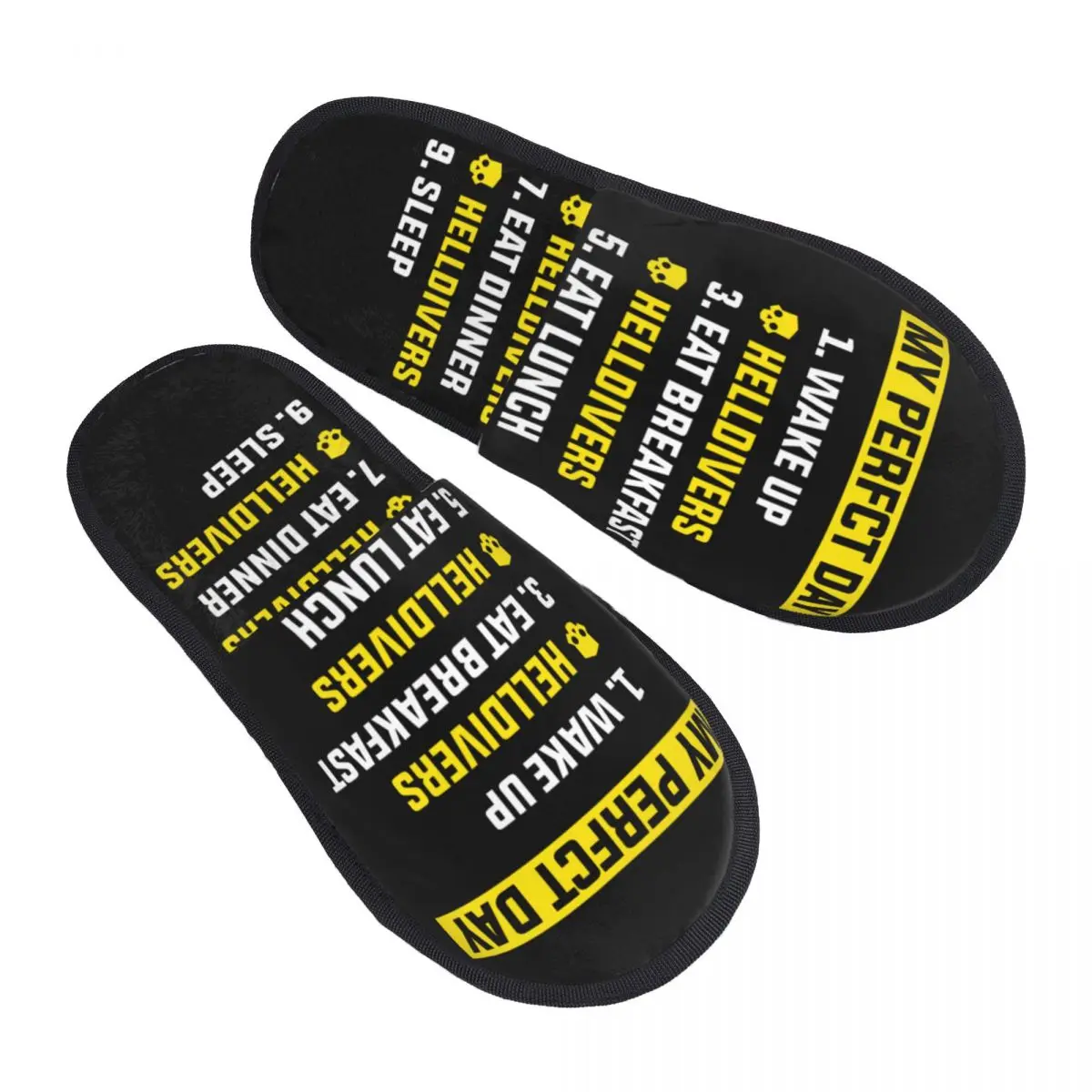 Custom Print Women H-Helldivers Play Game House Slippers Cozy Warm Memory Foam Fluffy Slipper Indoor Outdoor Shoes