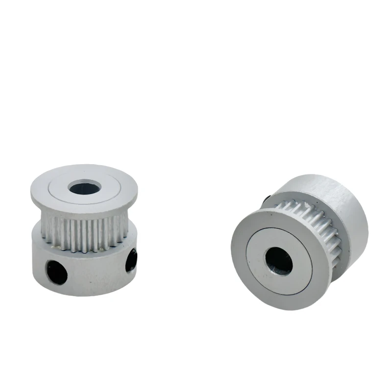 3D-Druckerteile GT2 Zahnriemenscheibe 2GT 24 Zähne K-förmige Aluminiumbohrung 5/6/6,35/8 mm 2GT Synchronradgetriebe 24 Zähne Breite 6/10 mm – Detail 3