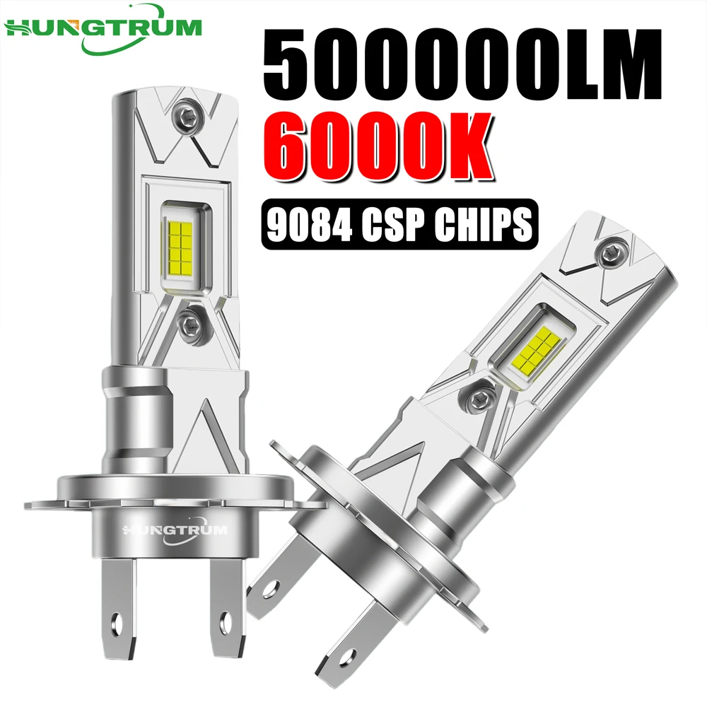 

New H7 LED Headlight 500000LM 800% Brightness Auto Lights For Car Wireless Plug And Play Headlamp 6000K Cool White 12V Lamp