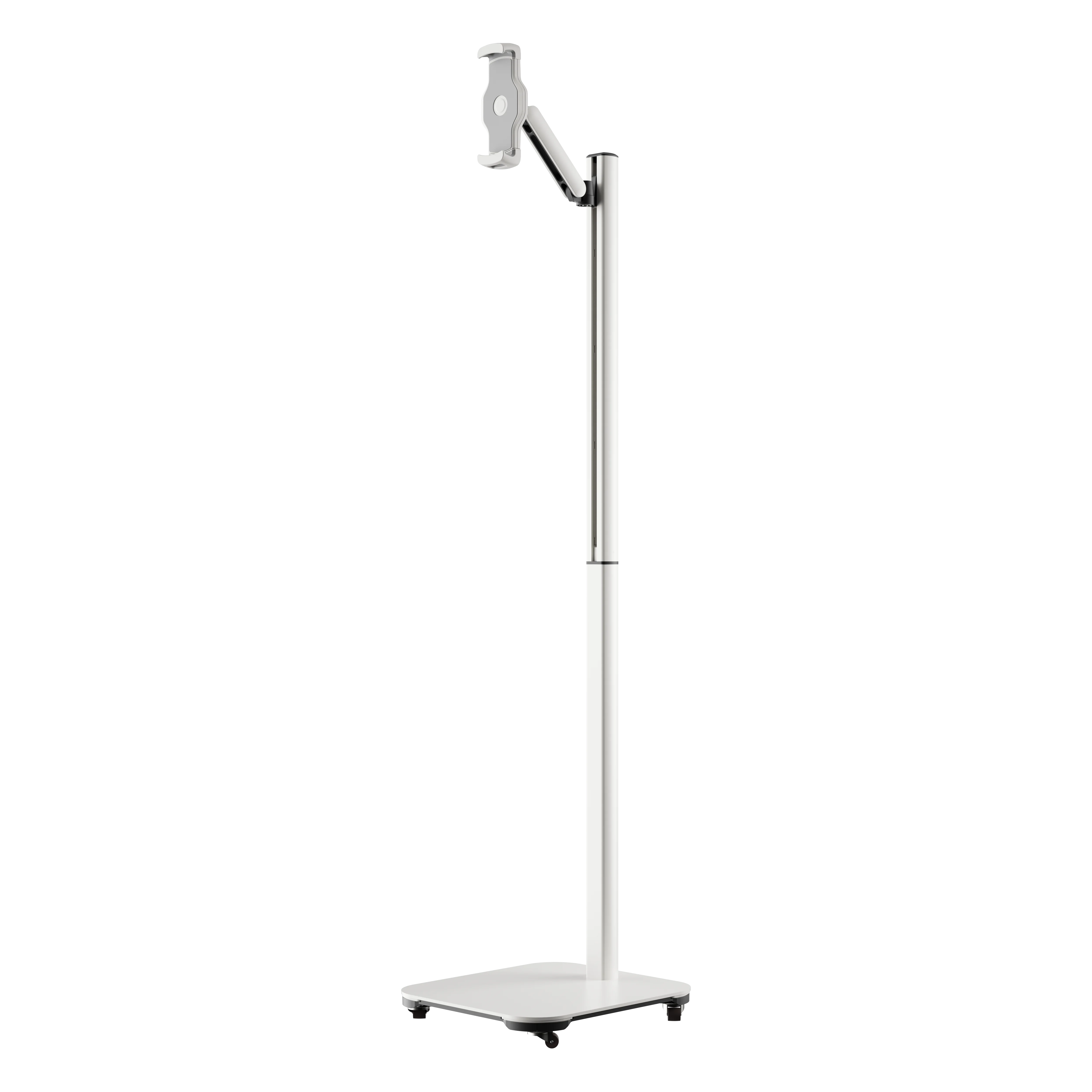Tablet Stand Floor Stand, Adjustment Long Arm Stabilization for Bed Tables with Wheels