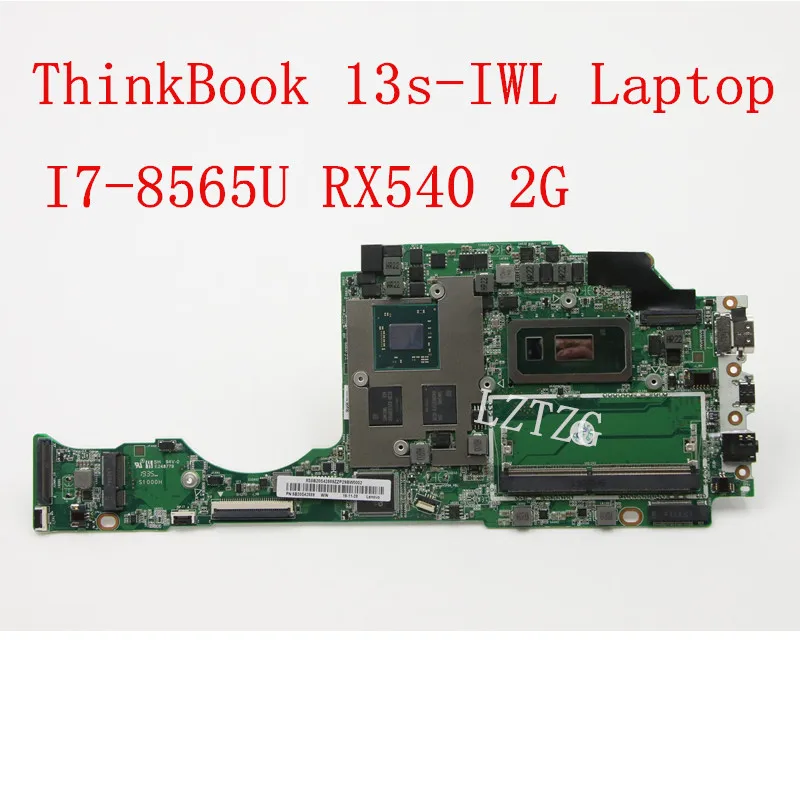 Motherboard For Lenovo ThinkBook 13s-IWL Laptop Mainboard CPU I7-8565U RX540 2G FRU 5B20S42589