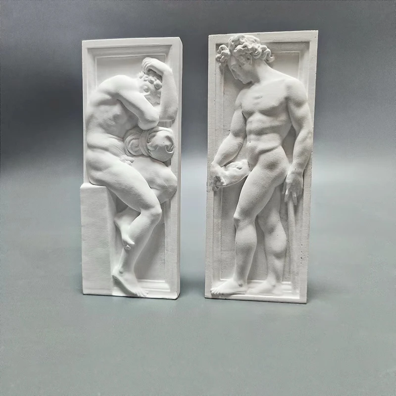 Muse Sculpture Male God Church David Resin Relief Decoration Tabletop Diffuser Wind Relief Seiko Figure Sculpture