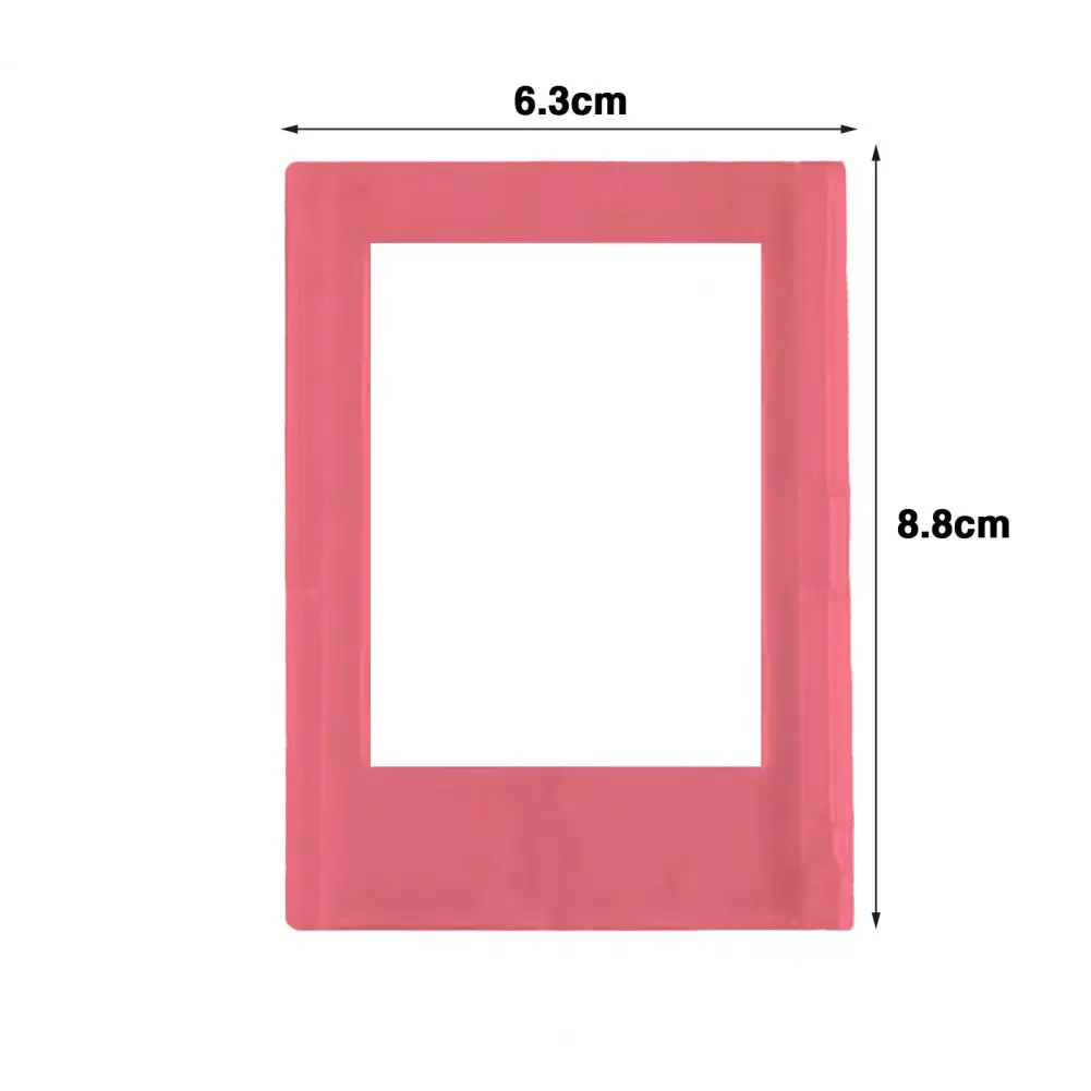 3-inch Photo Frame Desktop Photo Frame Magnetic Acrylic Picture Frame Stand for 3 Inch Photos Transparent Instant Film Camera