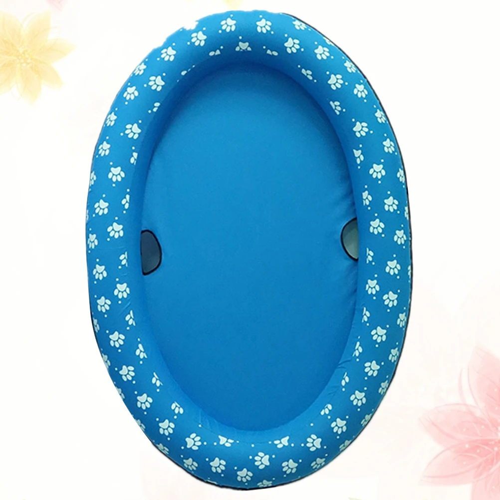 1 pçs portátil inflável piscina para animais de estimação para cães gatos dobrável piscina ao ar livre diversão água flutuante esteira verão refrigerador