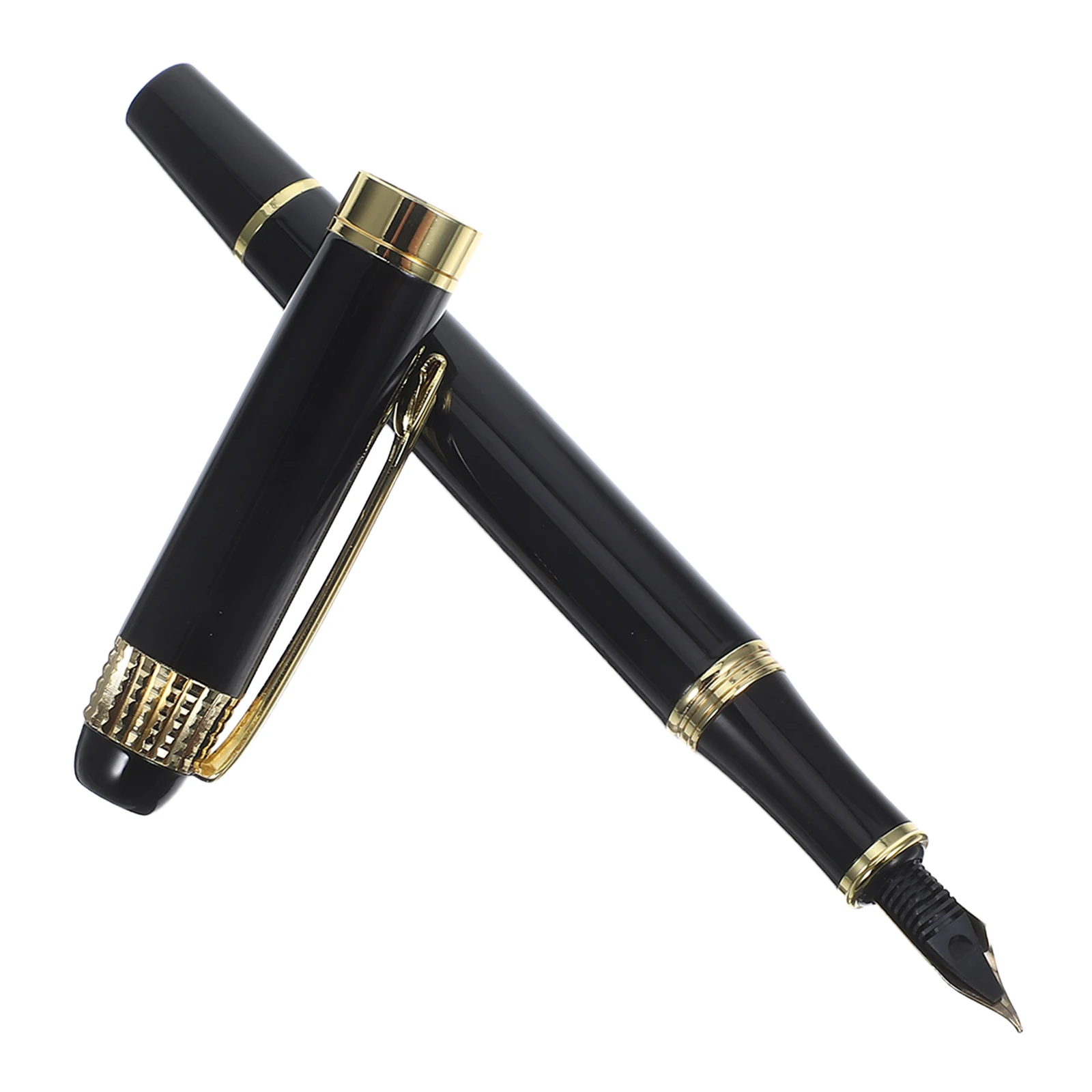

Refillable Fountain Pen Metal Elegant Design Smooth Writing Experience Graduation Present Business Professional