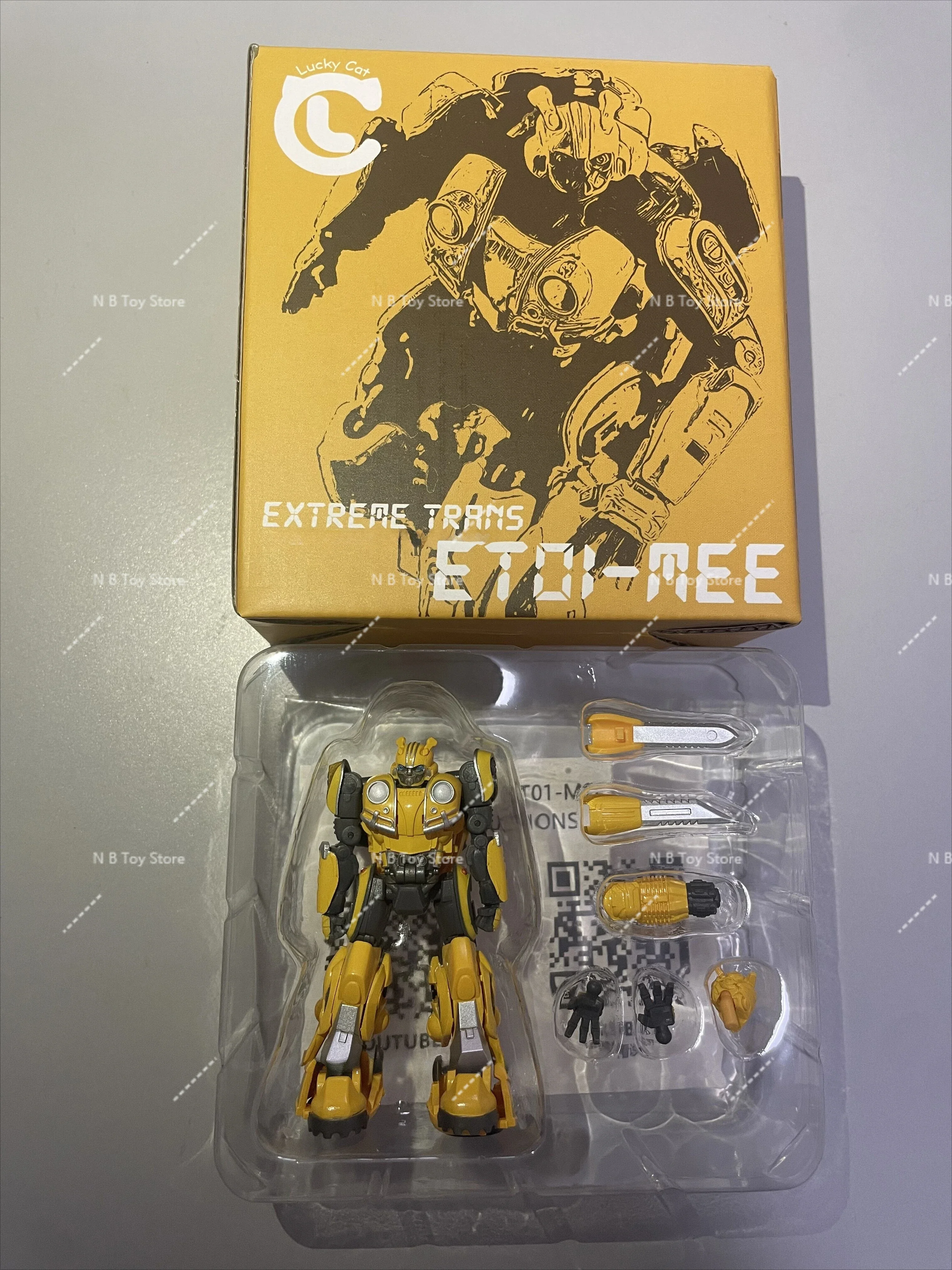 ラッキーキャット アクションフィギュア マイクロコスモス 変身 ET-01 ET01 MS-01 MS01 ミー 箱付き 在庫あり