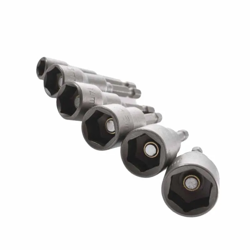 1 Máy Tính M6-19 Lục Giác Ổ Cắm Từ Tính Mạnh Tay Vặn Vít Cầm Tay Máy Khoan Điện Mở Rộng Hệ Mét Ổ Cắm Đầu Lục Giác Tay Cầm