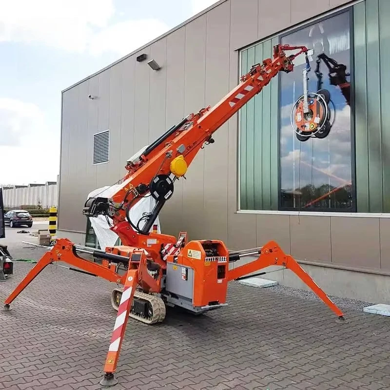 Mini Spider Crane Hydraulic Compact Electric Crane Remote Control Construction Lifting Equipment