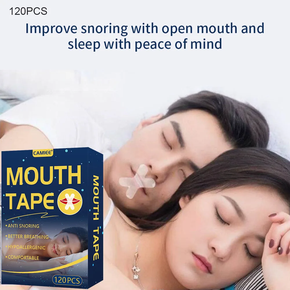 

120Pcs Sleep Strip Mouth Tape for Snoring for Better Nose Breathing Improved Nighttime Sleeping Less Mouth Breath and Snore