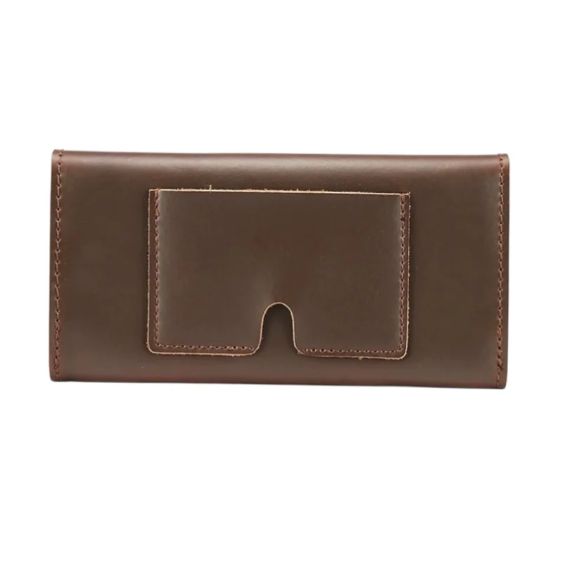 Custom Name Handmade Leather Envelope Wallet Lady Clutch Purse Cowhide Personalize Letters Travel Card Holder Wallet