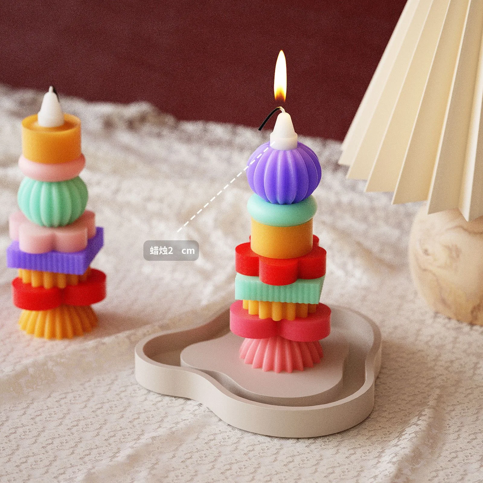 Diy Candle Stacking Silicone Mold Aromatherapy Candle Candlestick Variety of Circus Stacking Moulds
