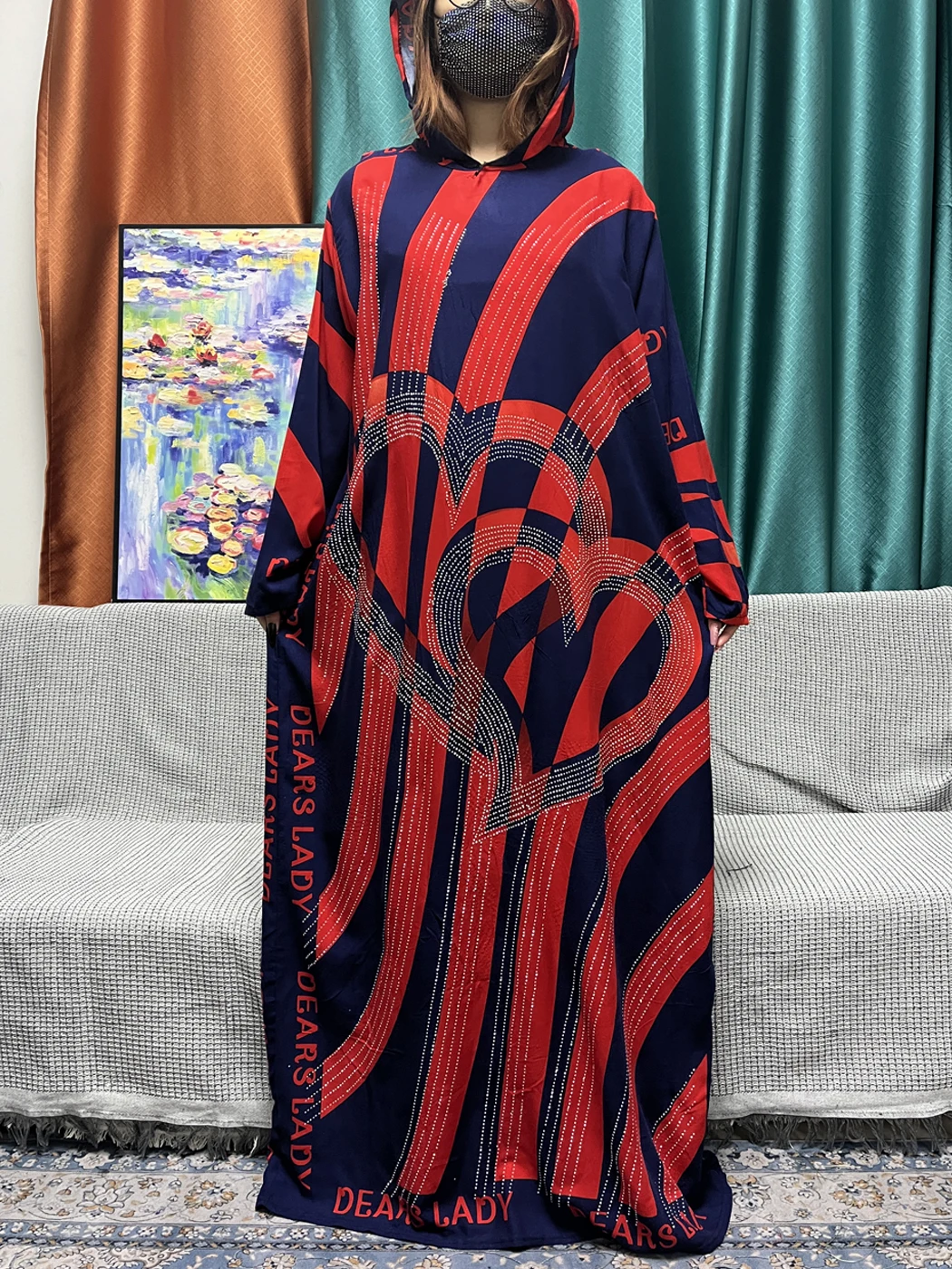 Muslim Abayas For Women 2024 Dubai Islam Cotton Diamonds Hooded Long sleeved Loose Femme Robe African Moroccan Caftan With Hat