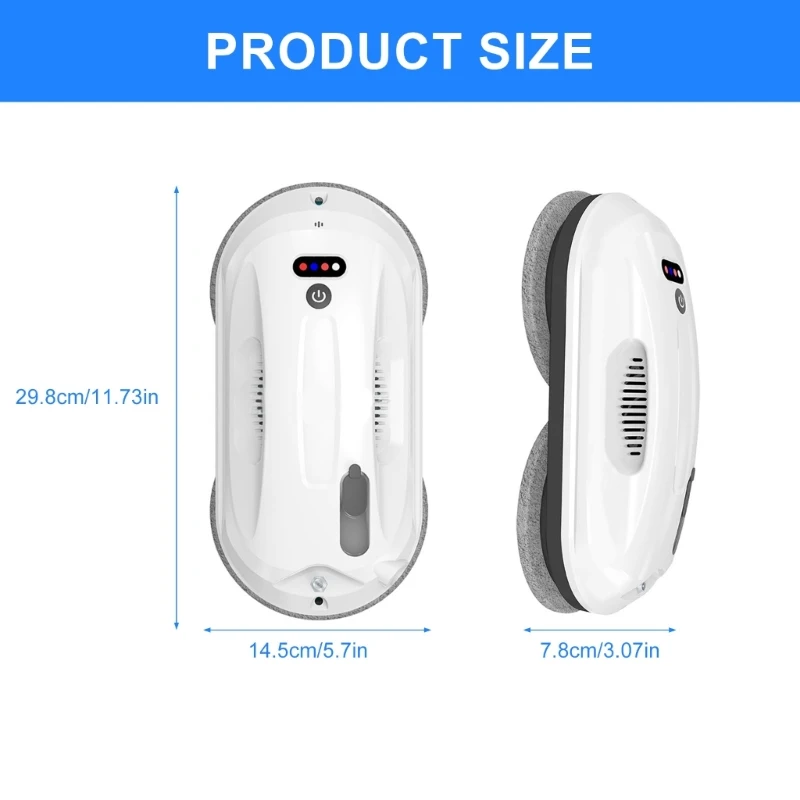 อุปกรณ์ทำความสะอาดหน้าต่างอัจฉริยะพร้อมสเปรย์เดี่ยว 2800pa การตรวจจับการทำงานระยะไกลสำหรับกระจก