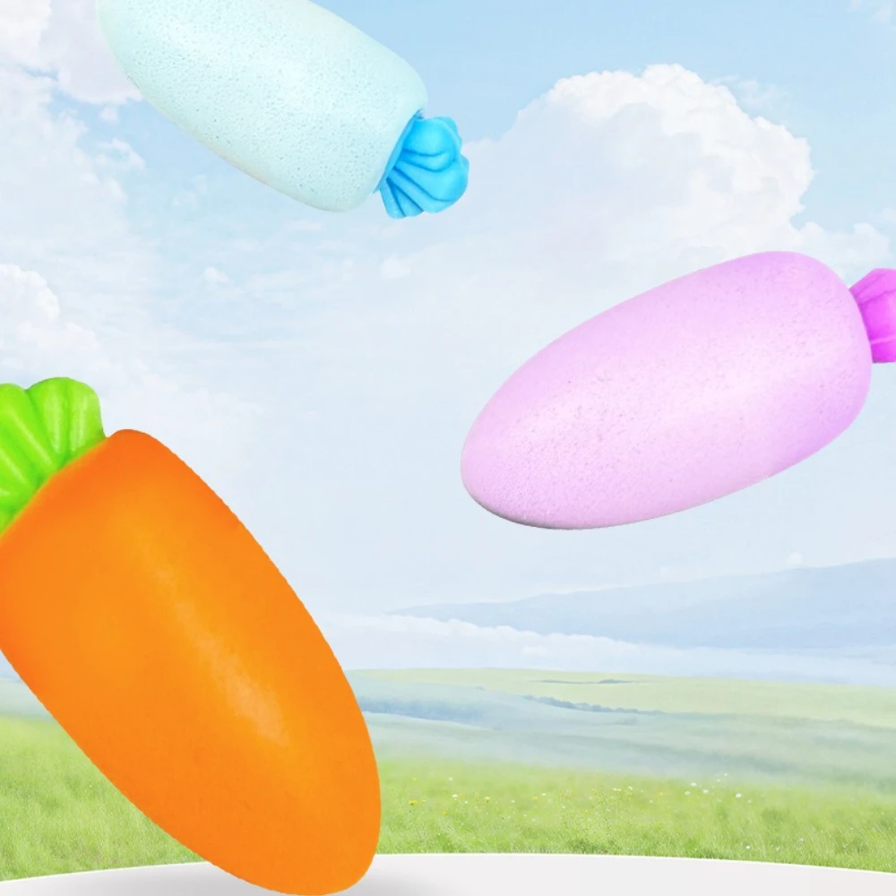 Carrot Shaped Noise Cancelling Earplugs Reusable Soft Silicone for Sleep Travel Work Waterproof Swim Earplug Safety Protection