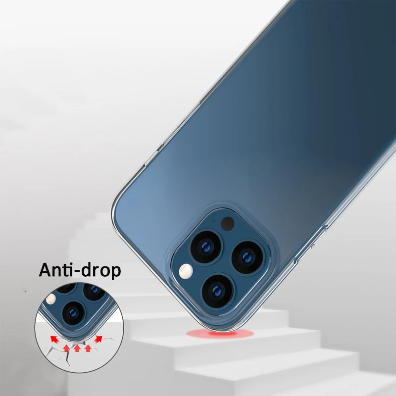 Slim Ultra Thin Silicone Case For iPhone 15 14 13 12 11 Pro Max 7 8 Plus Clear Soft Transparent Silicon Case Pro X XS XR Fundas