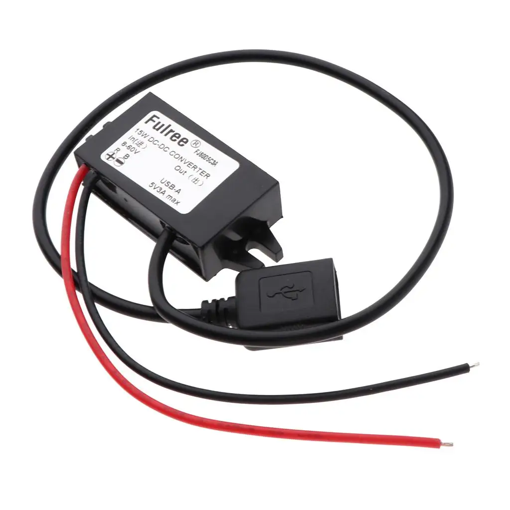 Car Voltage Buck Regulator Transformer Overcurrent Protection Usb Adapter Module for Continuous Device Charging