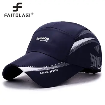 FAITOLAGI Outdoor Golf Fishing Hats for Men, szybkoschnąca, wodoodporna czapka typu trucker, damska czapka z daszkiem, regulowana, sportowa, letnia, przeciwsłoneczna 8 best sales Czapka wodoodporna - №8