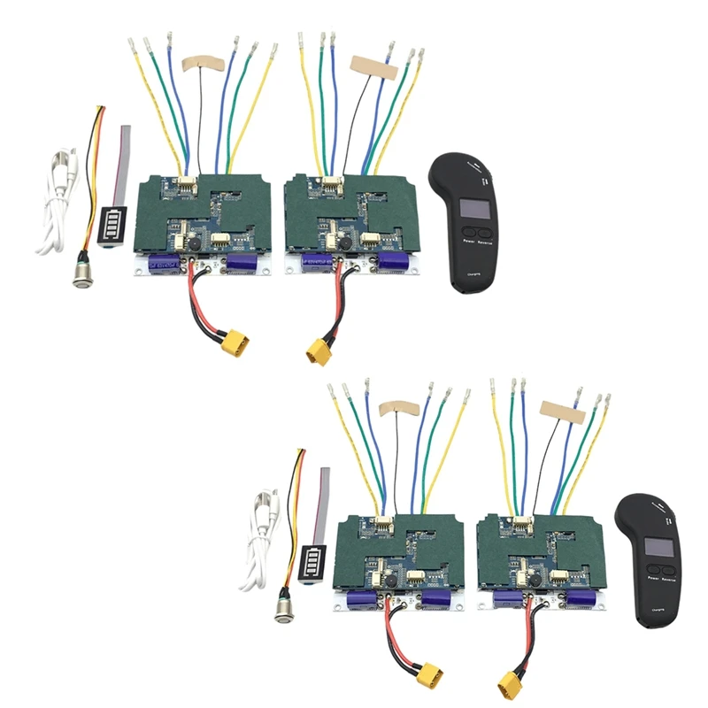 

4-AWD 4-Wheel Drive ESC For Electric Skateboard Four-Wheel Scooter Motor With 2.4Hhz LCD Screen Controller(For HUB) Easy To Use