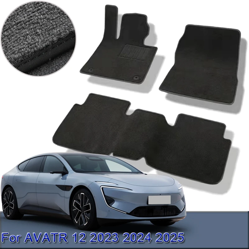 Fit For AVATR 12 2023 2024 2025 Custom Car Floor Mats Waterproof Non-Slip Floor Mats Interior Carpets Rugs Foot Pads Accessories