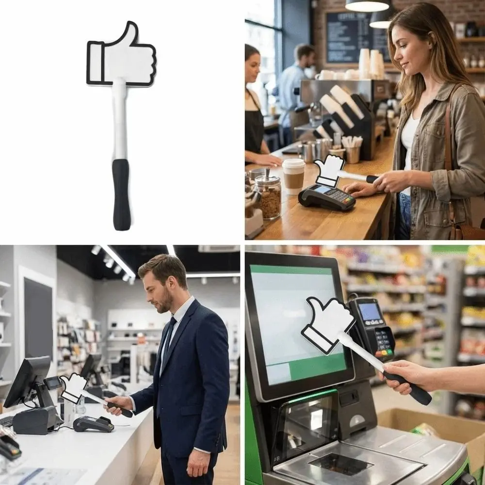 

Creative 3D Print Wand Tap To Pay Portable Convenient Checkout Credit Card Holder Thumbs Up Cute Contactless Payment Sleeve
