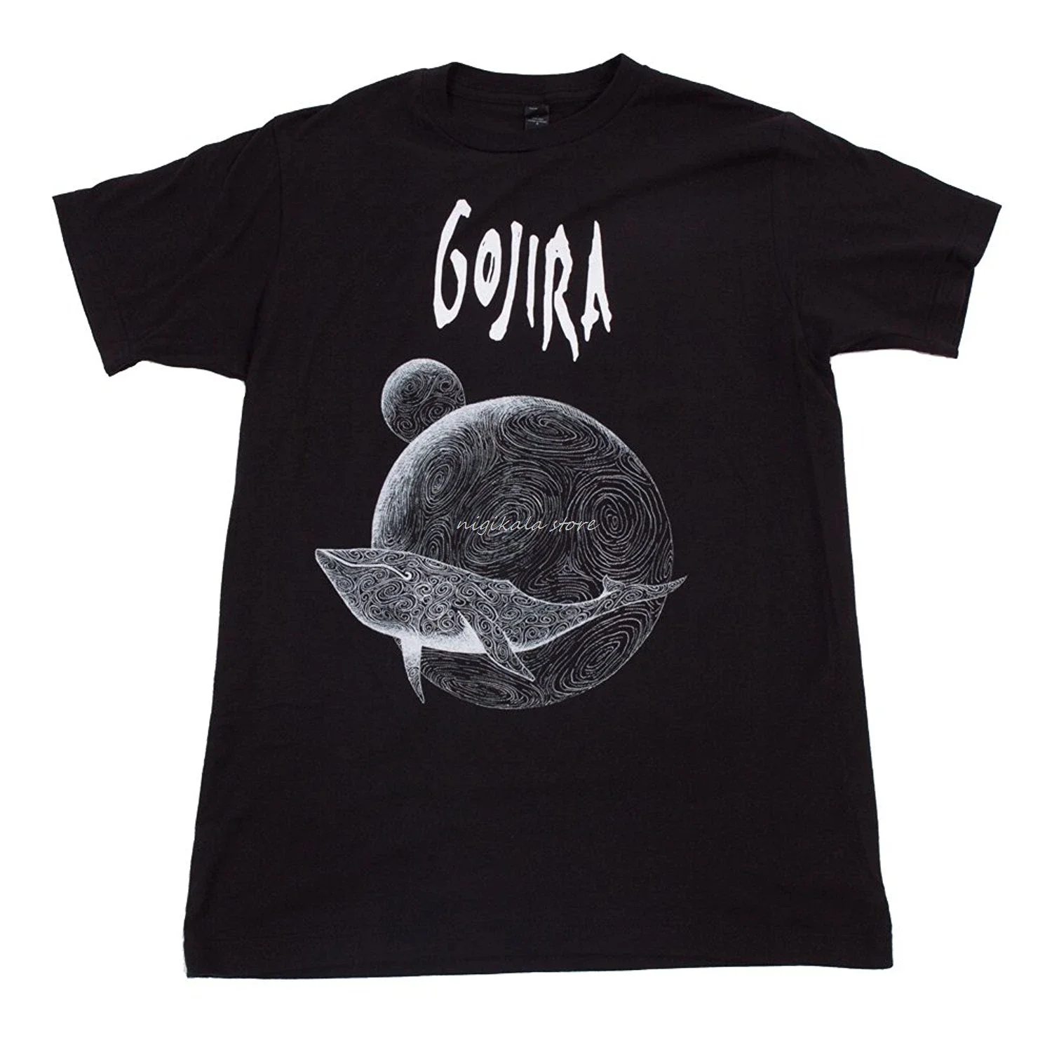 

Gojira Flying Whale T-Shirt drop shipping Large Short Sleeves Fashion T Shirt oversized vintage graphic t shirts men clothing