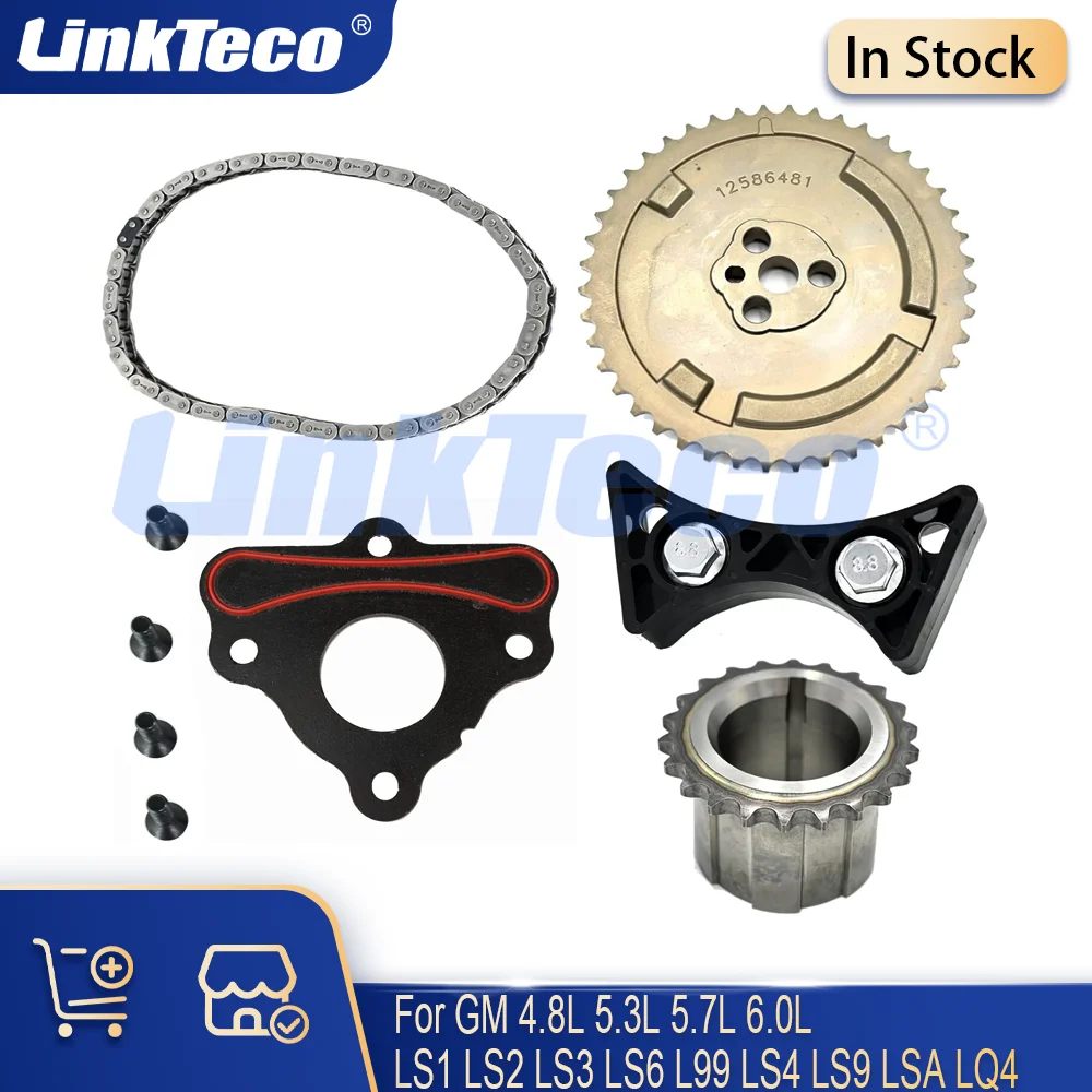 Timing Chain Kit Camshaft Thrust Plate Fits For GM Chevrolet 4.8 5.3 5.7 6.0 L LS1 LS2 LS3 LS6 L99 LS4 LS9 LSA LQ4 LS7 Gen IV LS