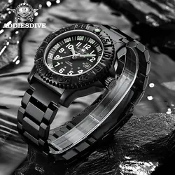 ADDIESDIVE 2023 Men's Sports Watch Military Sports Luxury Rotating Bezel Luminous Watch Nylon Strap 50m Waterproof Quartz Watch