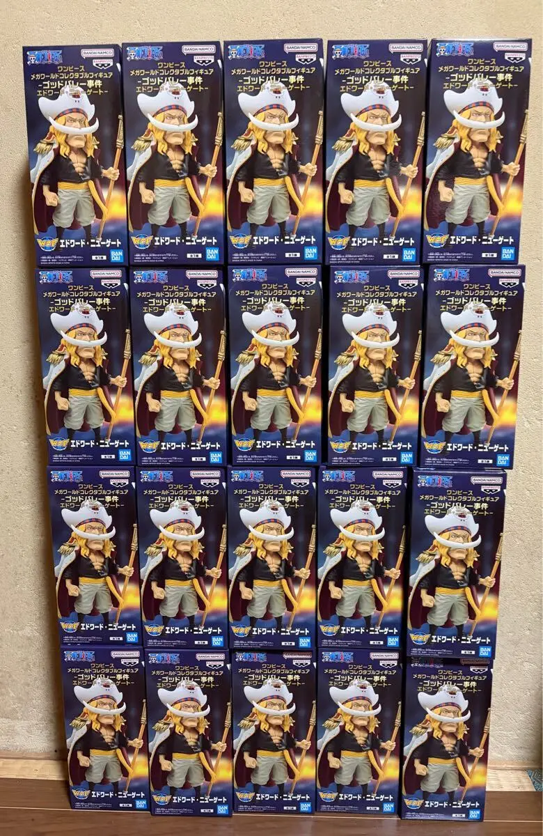

In stock Bandai ONE PIECE Mega World Collectable Figure - God Valley Incident Edward Newgate Figures Model Genuine Toy Gift
