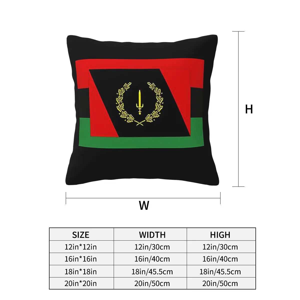 Copy Of Black American Heritage Flag Square Pillowcase Cushion Cover Pillow Case Throw Pillow Cover for Home Bedroom Car