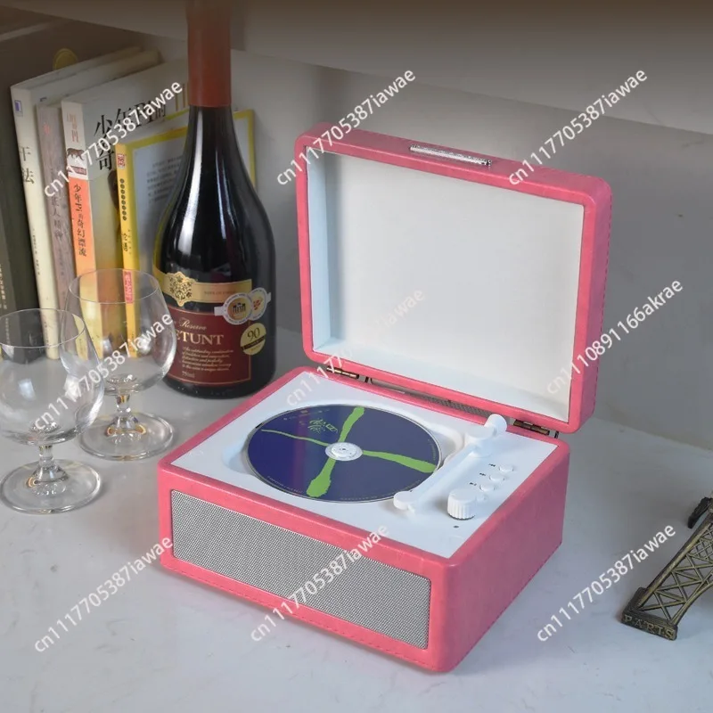 CD player retro Bluetooth multi-function U disk TF memory, sound quality portable disc CD player mini gift