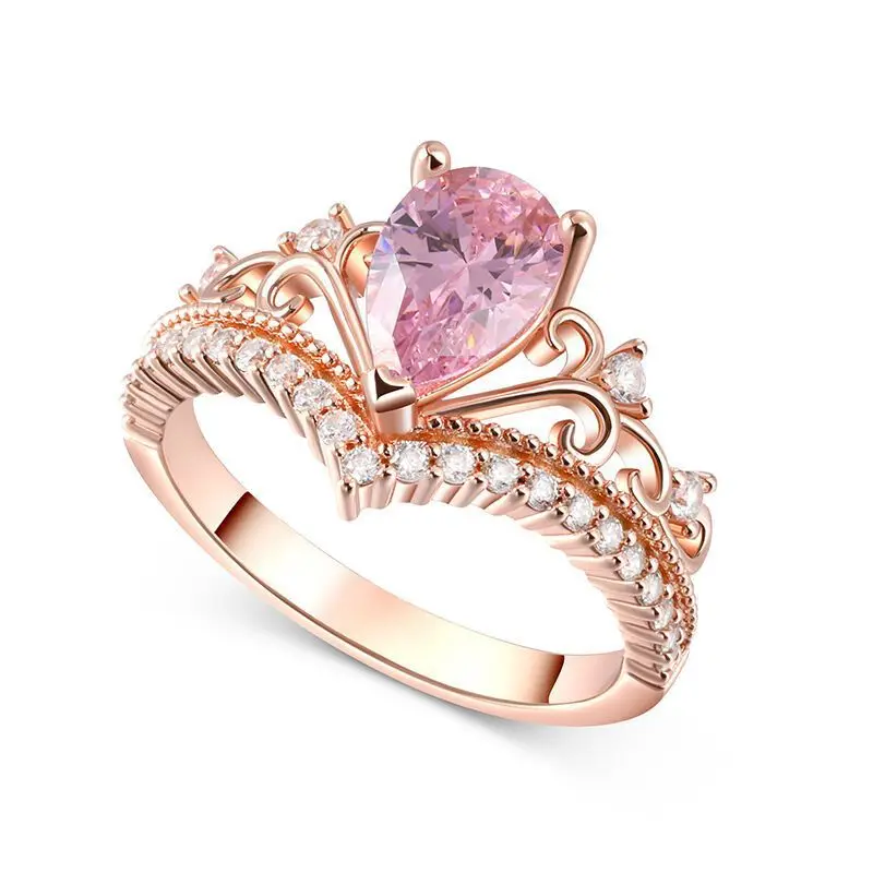 

Кольцо 2026 Waterdrop Pink Edge V-образной формы: персонализированное, простое, элегантное и модное, подчеркивающее индивидуальность, высококачественный аксессуар