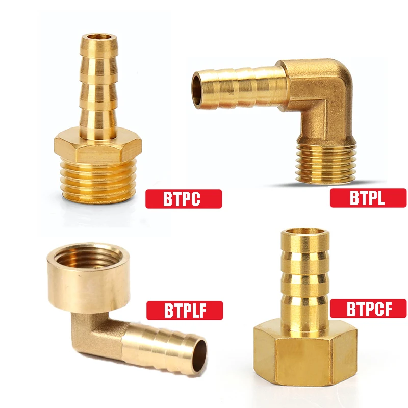 Brass Pipe Fitting 6mm 8mm 10mm Hose Barb Tail 1/8