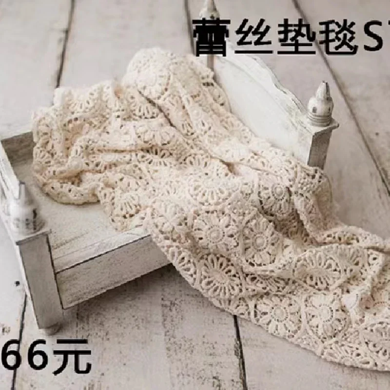 2023 New Lace Blanket Newborn Princess Skirt Children's Full Moon Baby Baby Photography Clothes Headflowers ニューボーンフォト